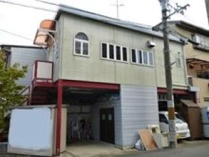 竹田駅/店舗/駐車スペース・倉庫付き/軽量鉄骨造2階建 外観
